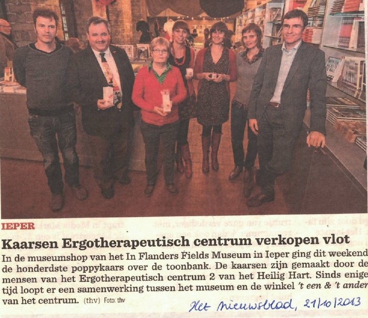 Kaarsen verkopen vlot in Ergo 2